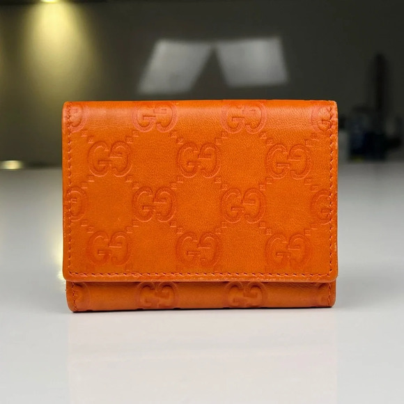 Gucci Guccissima Orange Wallet - Picture 2 of 9